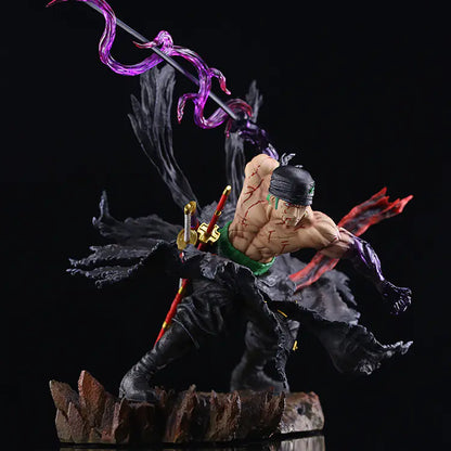 One Piece Zoro Dual-Headed Figure Model