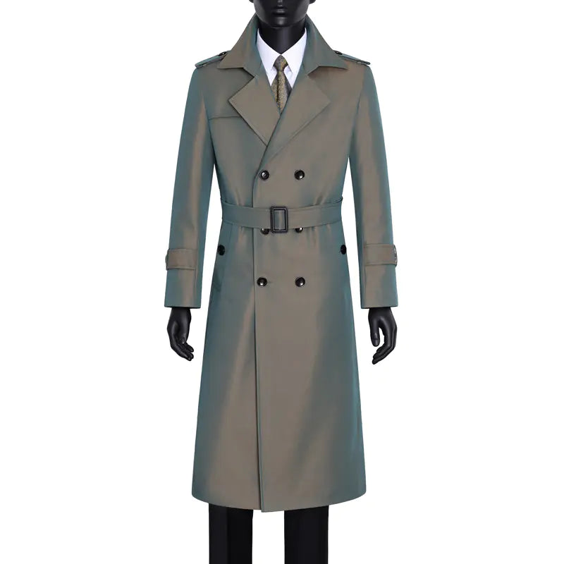 Men's Trendy Color Change Over The Knee Coat
