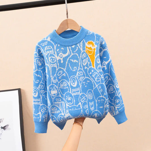 Korean Kids' Cartoon Sweater