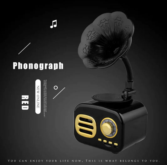 Retro Bluetooth Phonograph Speaker
