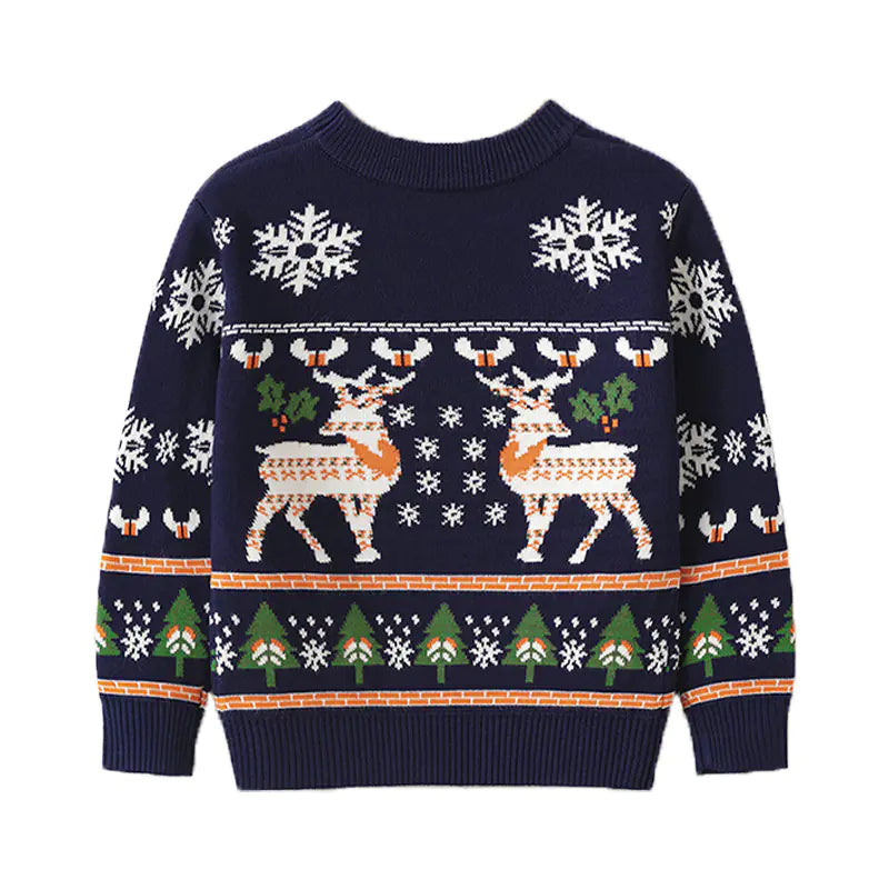 Festive Elk Kids' Pullover