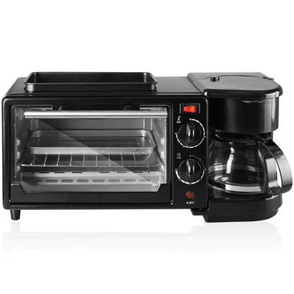 3-in-1 Breakfast Machine: Coffee Maker & Toaster