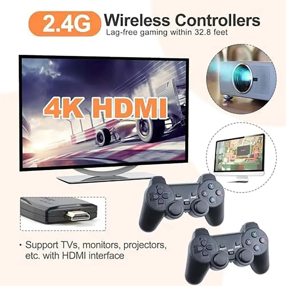 M8 Retro Wireless Console - 64GB SD