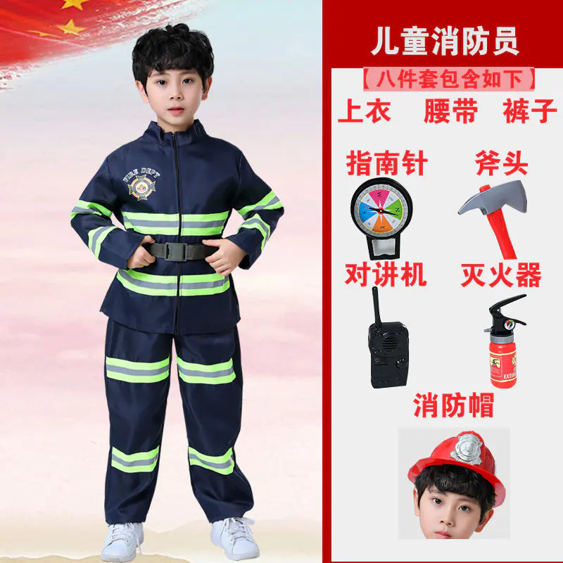 Firefighter Hero Costume for Kids