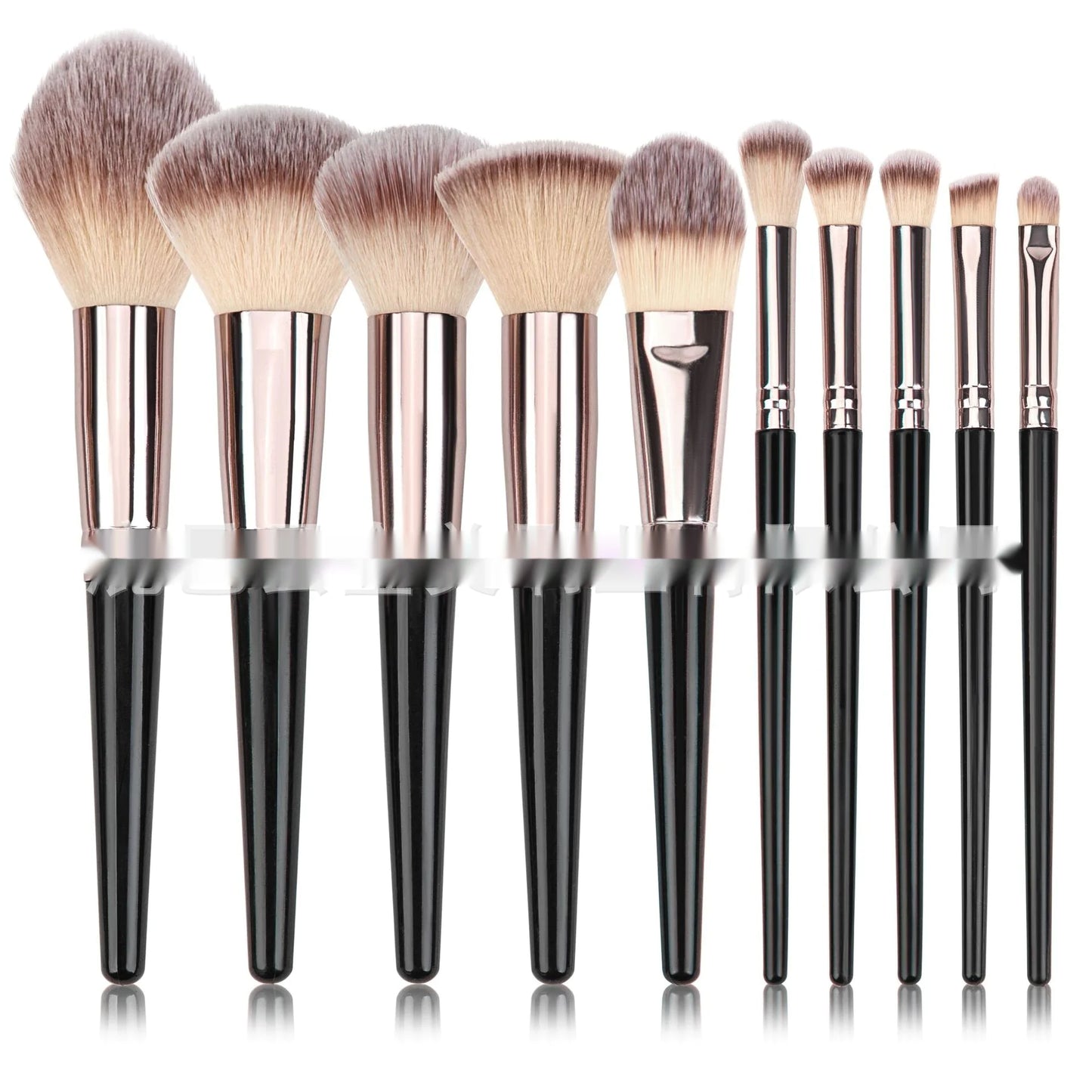 Black Makeup Brush Set – Face & Eyes