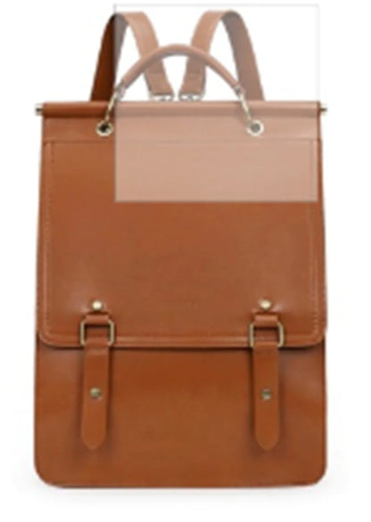 Glossy Leather Fashion Backpack