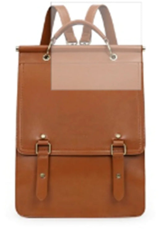 Glossy Leather Fashion Backpack
