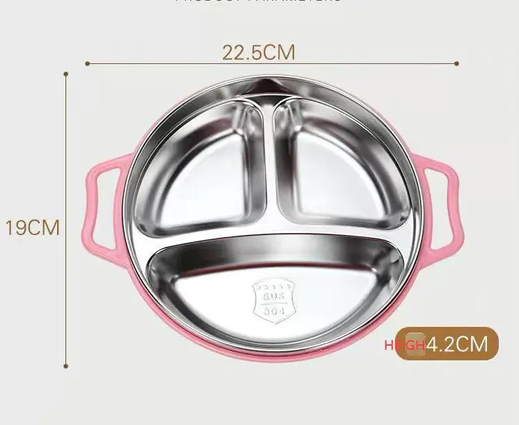 Stainless Steel Kids Plate