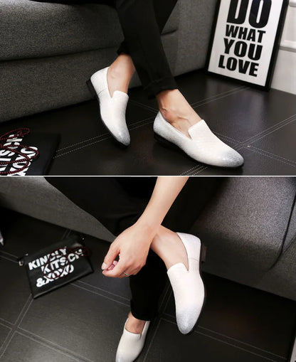 Versatile British Men's Leather Loafers