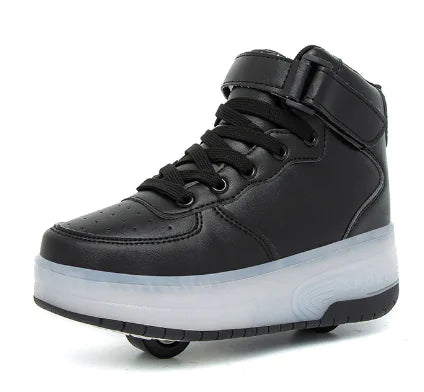 Kids' Trendy Light-Up Roller Sneakers