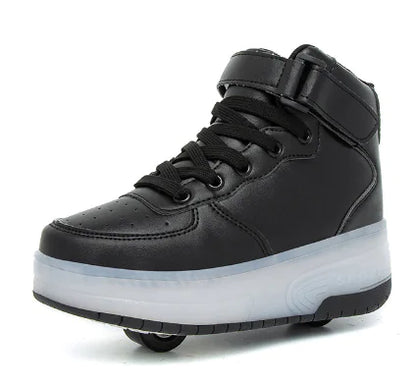 Kids' Trendy Light-Up Roller Sneakers