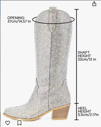 Women's Rhinestone Glam Cowboy Boots
