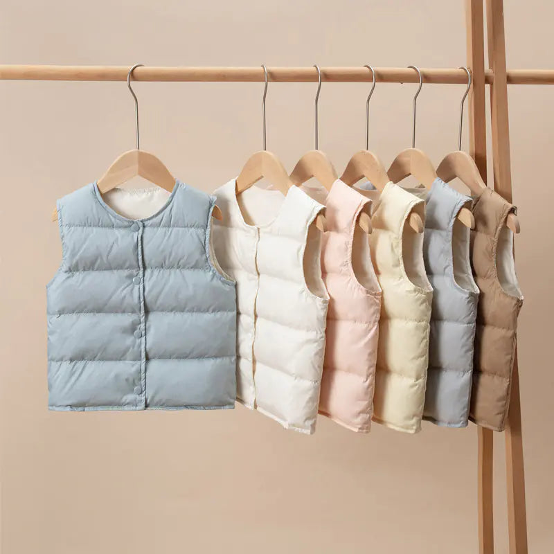 Kids' Lightweight Down Vest for Boys and Girls