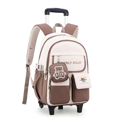 Nature Fish Student Roller Backpack