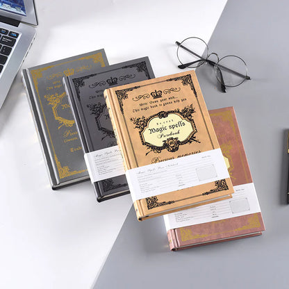 Vintage Magic Book Notebook - A5 Thick Hard Cover