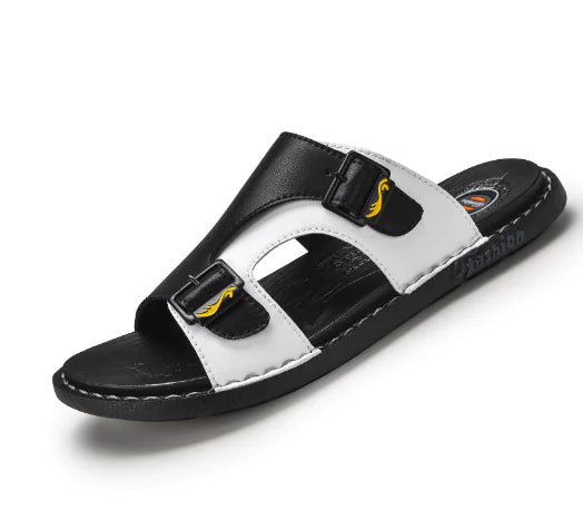 Casual Leather Outdoor Slippers for Men
