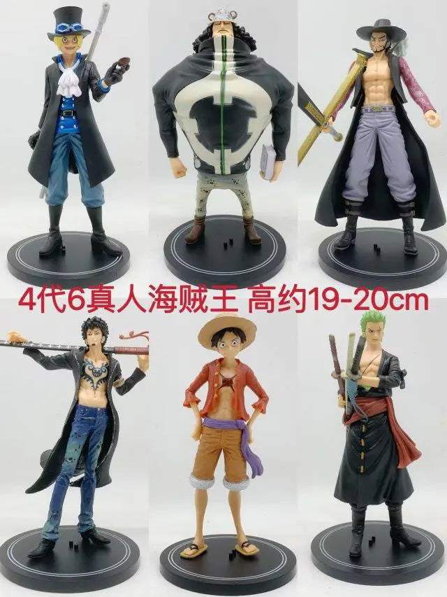 One Piece 6 Character Action Figure Set (18cm Models)
