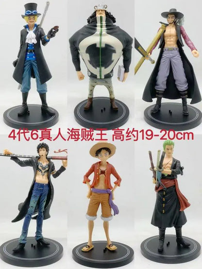 One Piece 6 Character Action Figure Set (18cm Models)
