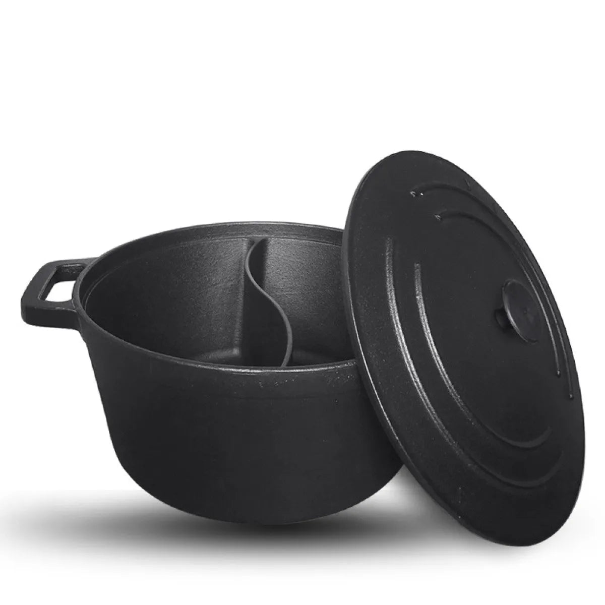Classic 30CM Dual-Handle Cast Iron Soup Pot