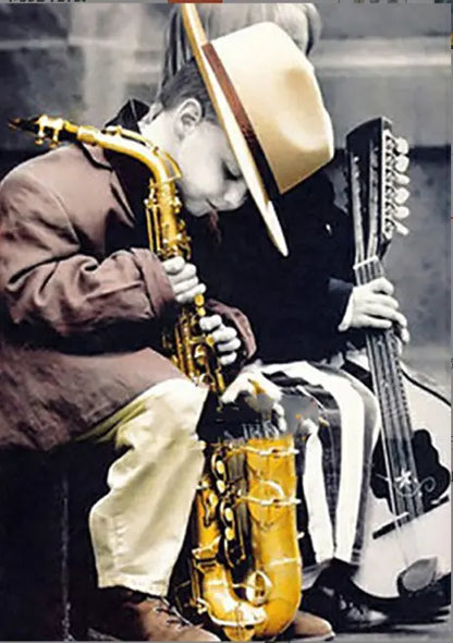 Saxophone Boy Diamond Artwork