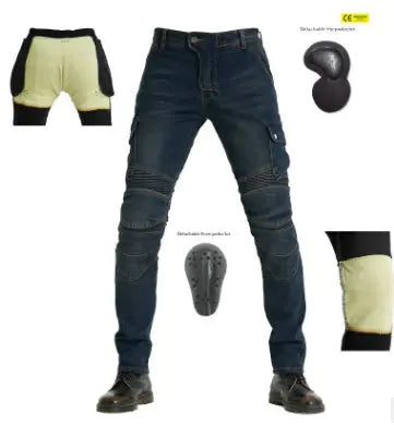 Men's Elastic Drop-Resistant MotorCycling Pants