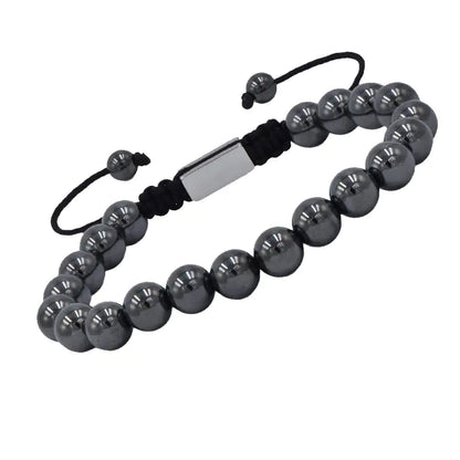 Black Ebony Beaded Magnet Bracelet