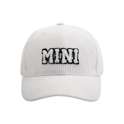 Embroidered Corduroy Baseball Cap for Parents and Kids
