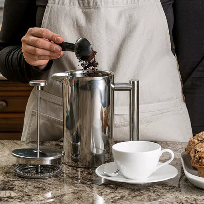 Double-Layer Stainless Steel French Press Coffee Maker
