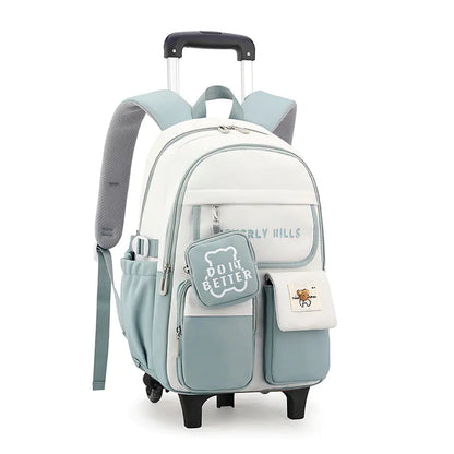 Nature Fish Student Roller Backpack