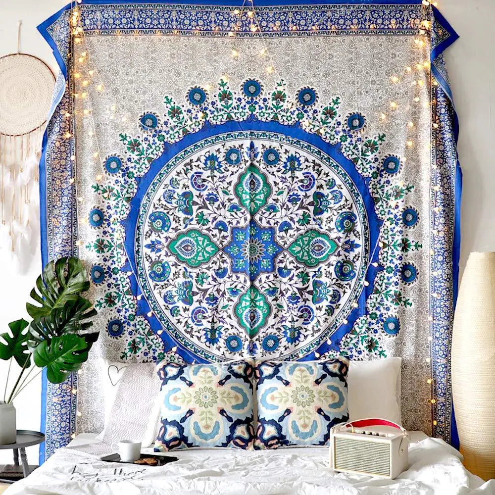 Nordic Mandala Tapestry Decor