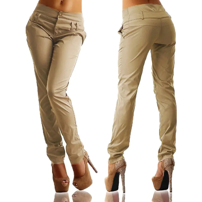 Chic High-Waist Harem Slacks
