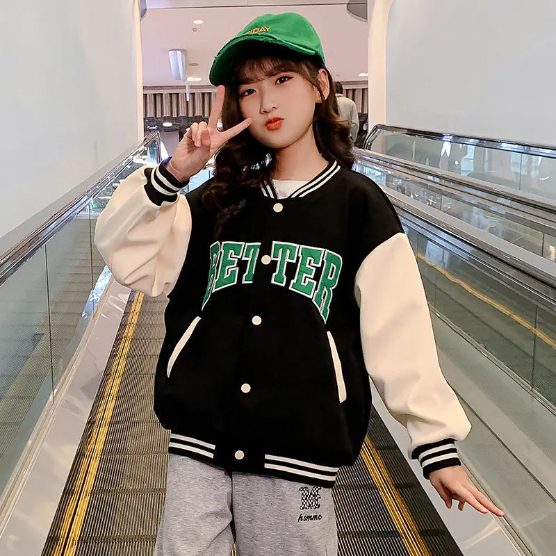 Kids Better Baseball Jacket - Green