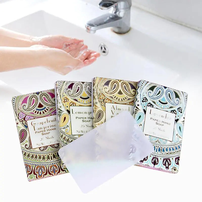 Instant Dissolving Paper Soap Sheets - Various Designs