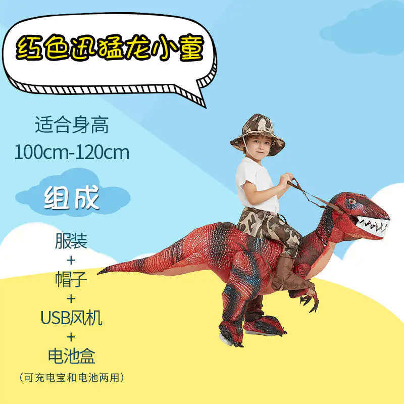 Inflatable Dinosaur Costume for Kids and Adults