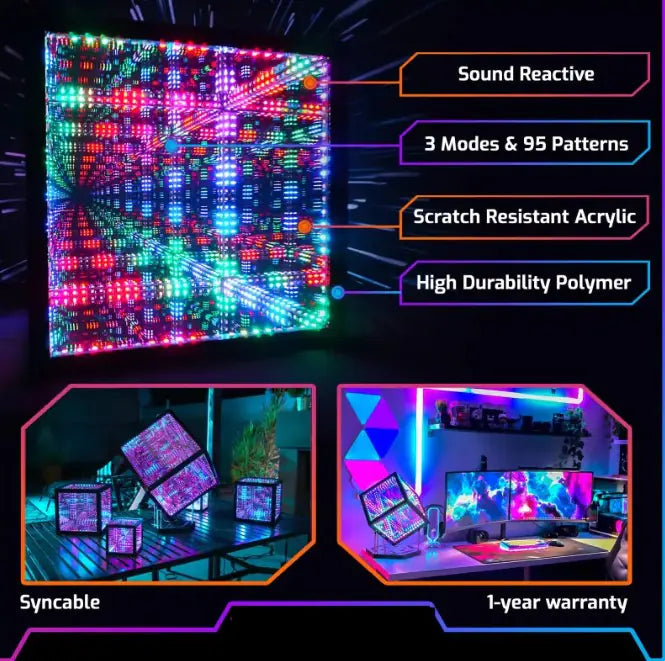 Cube Infinite Extension Atmosphere Lamp