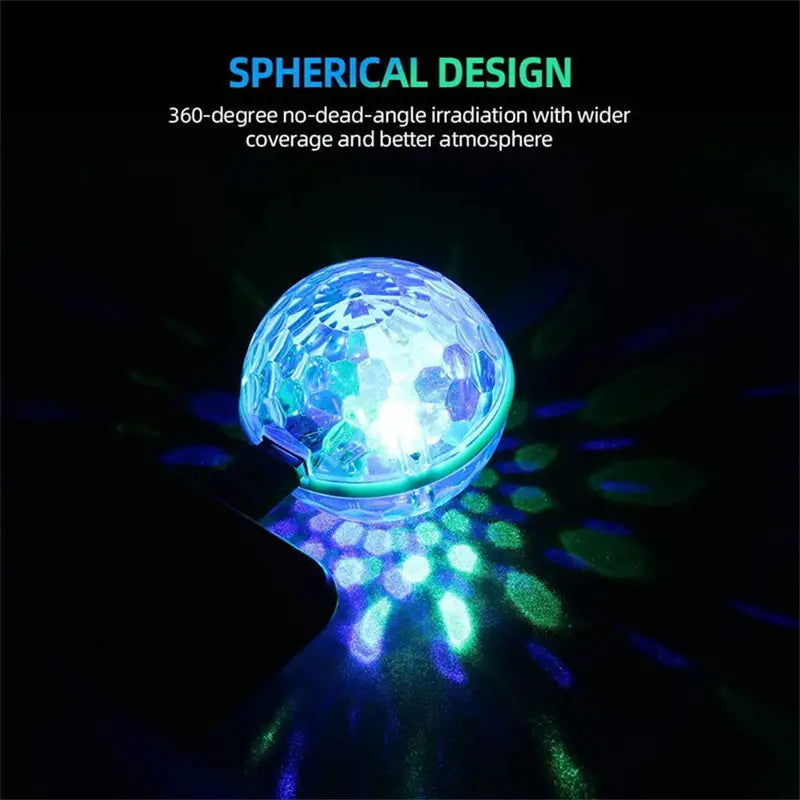 6W Mini Magic Ball Disco Lamp - RGB Voice Control