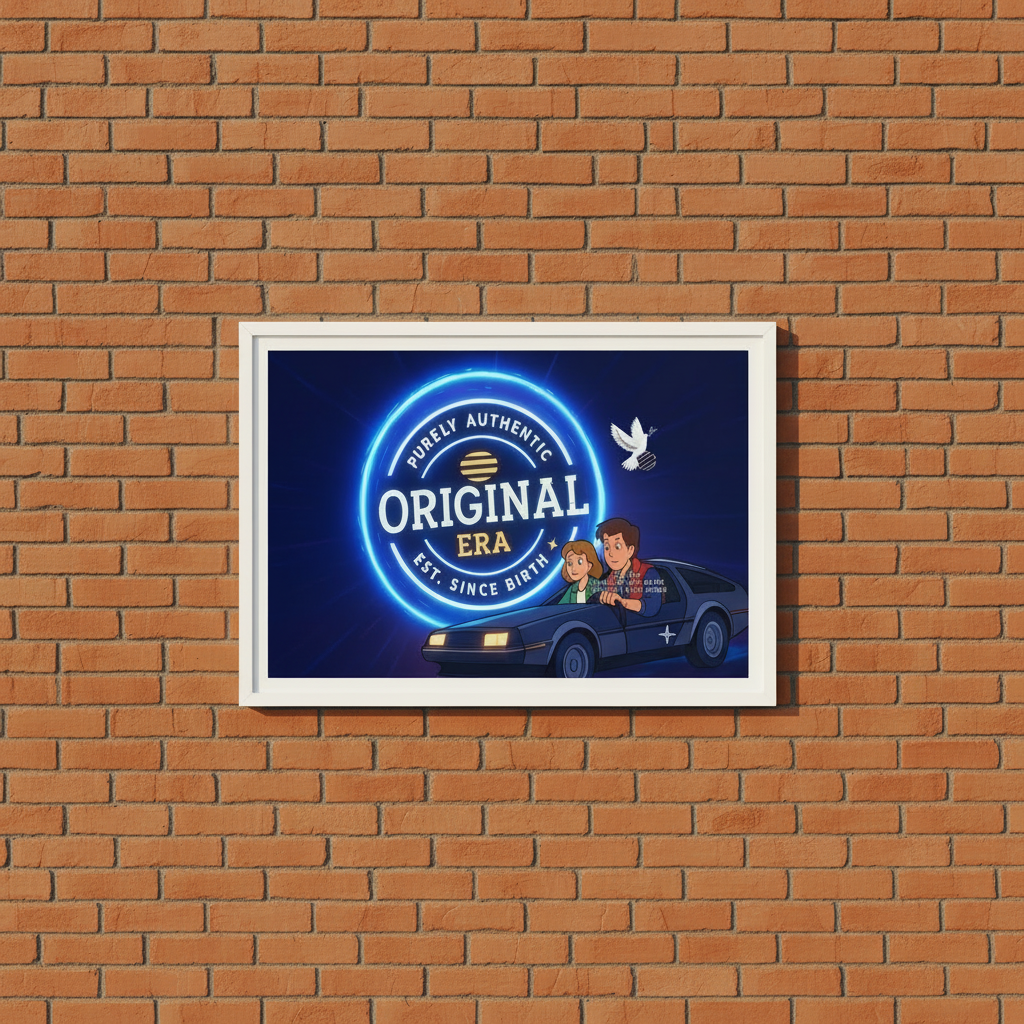 Original Era Return From The Future Framed Photo