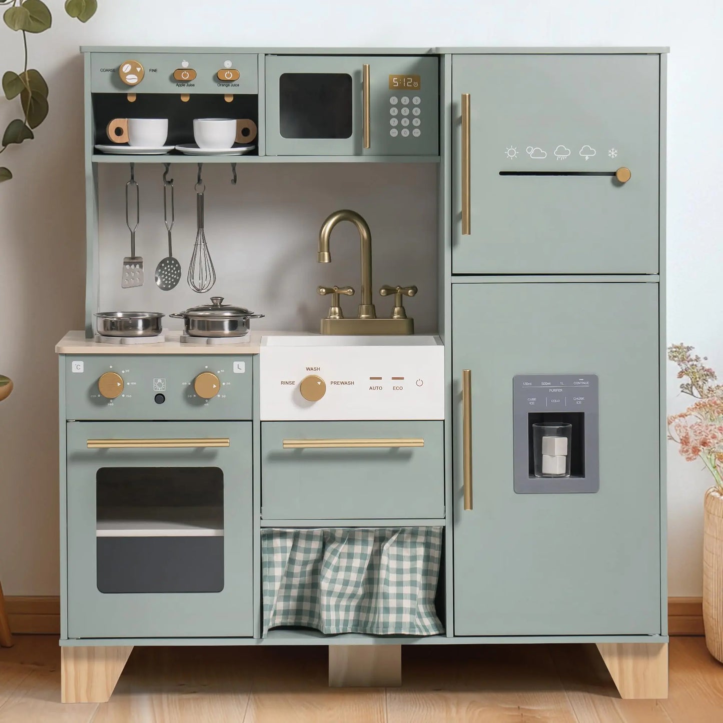 Playful Chef's Corner Kitchen Set with Appliances