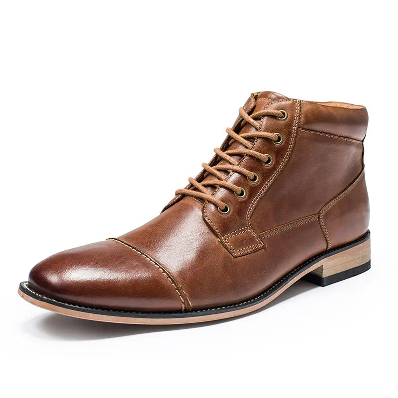 Winter High Top Leather Boots