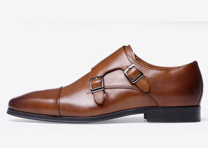Men's Premium  Leather Monk Strap Shoes