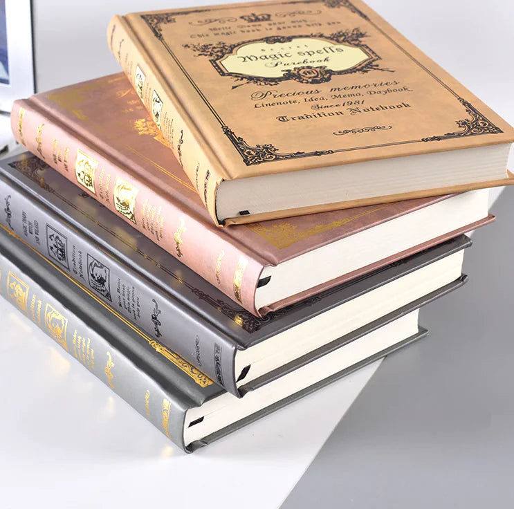 Vintage Magic Book Notebook - A5 Thick Hard Cover