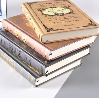 Vintage Magic Book Notebook - A5 Thick Hard Cover