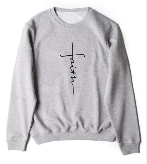 Jesus & Faith Hoodie with Cross Sweater