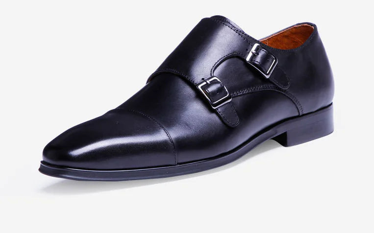 Men's Premium  Leather Monk Strap Shoes