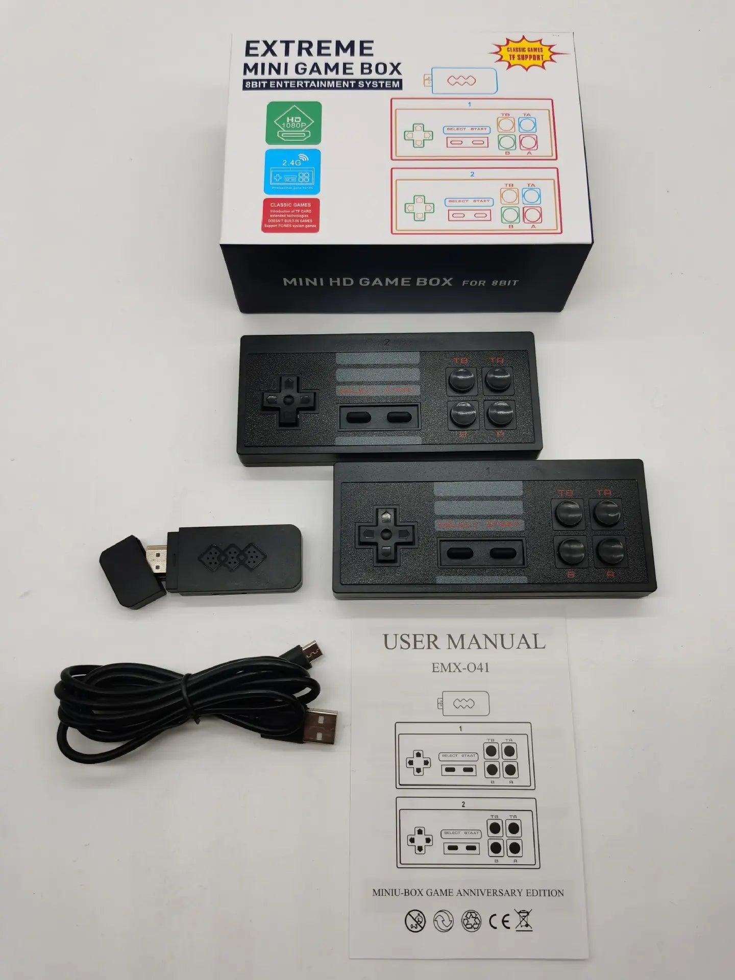 HDMI Mini Game Console with Wireless Controller