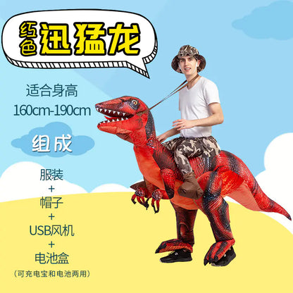 Inflatable Dinosaur Costume for Kids and Adults