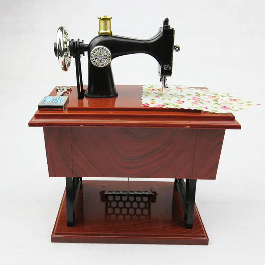 Antique Sewing Machine Melody Box