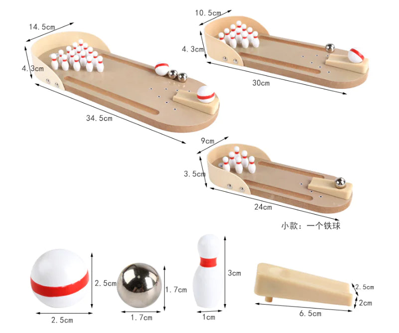 Compact Wooden Desk Game Combo