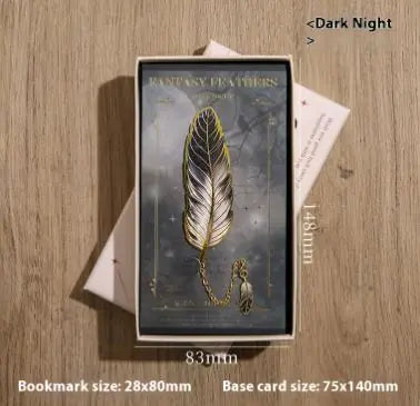 Classic Metal  Feather Bookmark – Elegant Reader's Gift