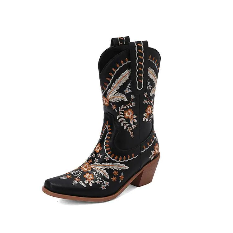 Women's Floral Cowboy Boots